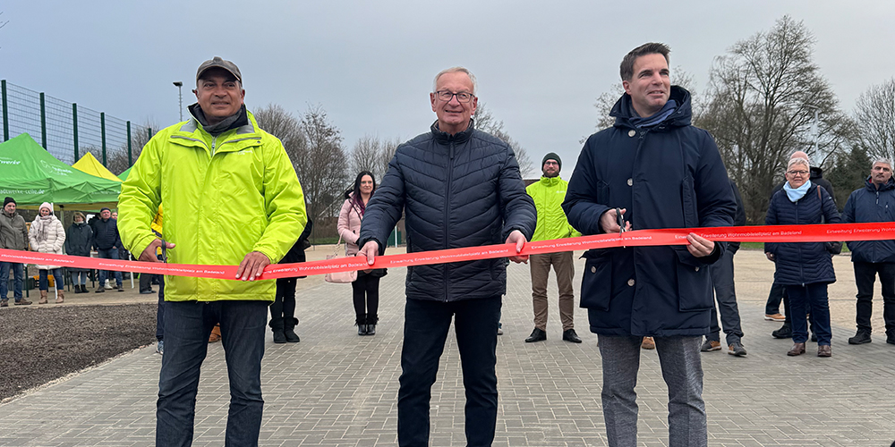 Wohnmobil-Stellplatz Erweiterung abgeschlossen.