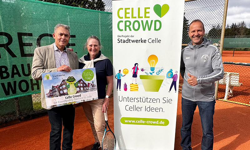 Celle Crowd: 3.651 Euro für den Tennisclub Winsen (Aller) e.V.