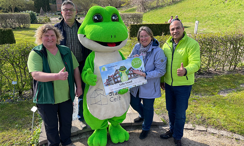 Celle Crowd:  3.286 Euro für den Förderverein Heilpflanzengarten Celle e. V.