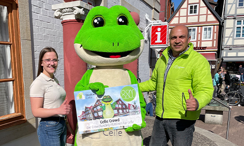 Celle Crowd:  8.800 Euro für den Filmtier-Park Eschede gGmbH
